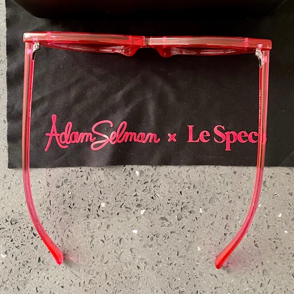ADAM SELMAN X LE SPECS THE LAST LOLITA CAT-EYE ROSE TINTED SUNGLASSES - Picture 10 of 13